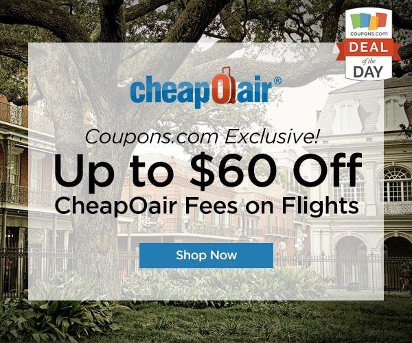 Cheapoair.com Logo - Deal of the Day: Up to $60 Off at CheapOair - thegoodstuff