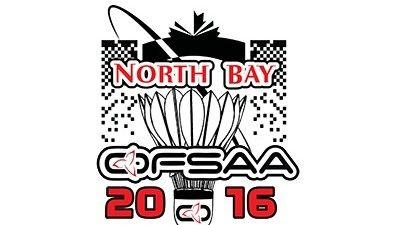 OFSAA Logo - athletes in North Bay for the OFSAA badminton championship