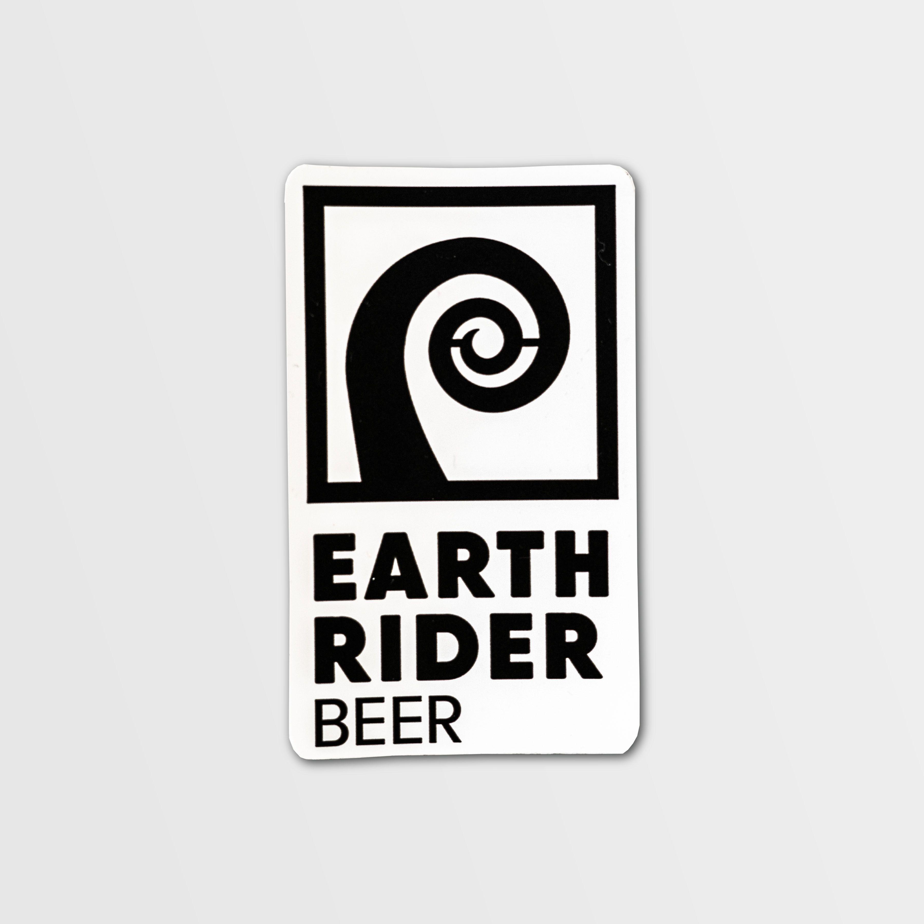 Rider Logo - Earth Rider Beer Logo Sticker