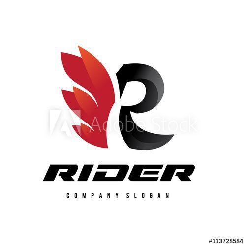 Rider Logo - R letter logo,Rider logo,Motorcycle logo,vector logo template. - Buy ...