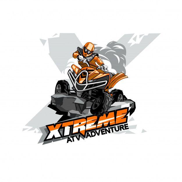 Quad Logo - Quad bike off-road atv logo, extreme adventure Vector | Premium Download