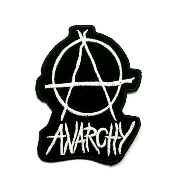Schutzstaffel Logo - Anarchy Patch Sew Iron on Embroidered Music Punk Symbol Anarchism Applique  Logo