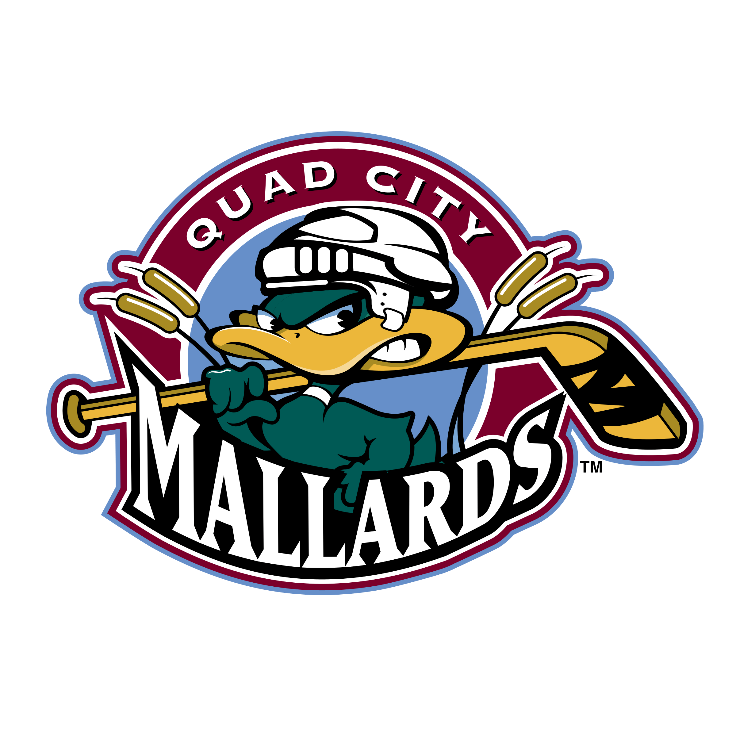 Quad Logo - Quad City Mallards Logo PNG Transparent & SVG Vector - Freebie Supply