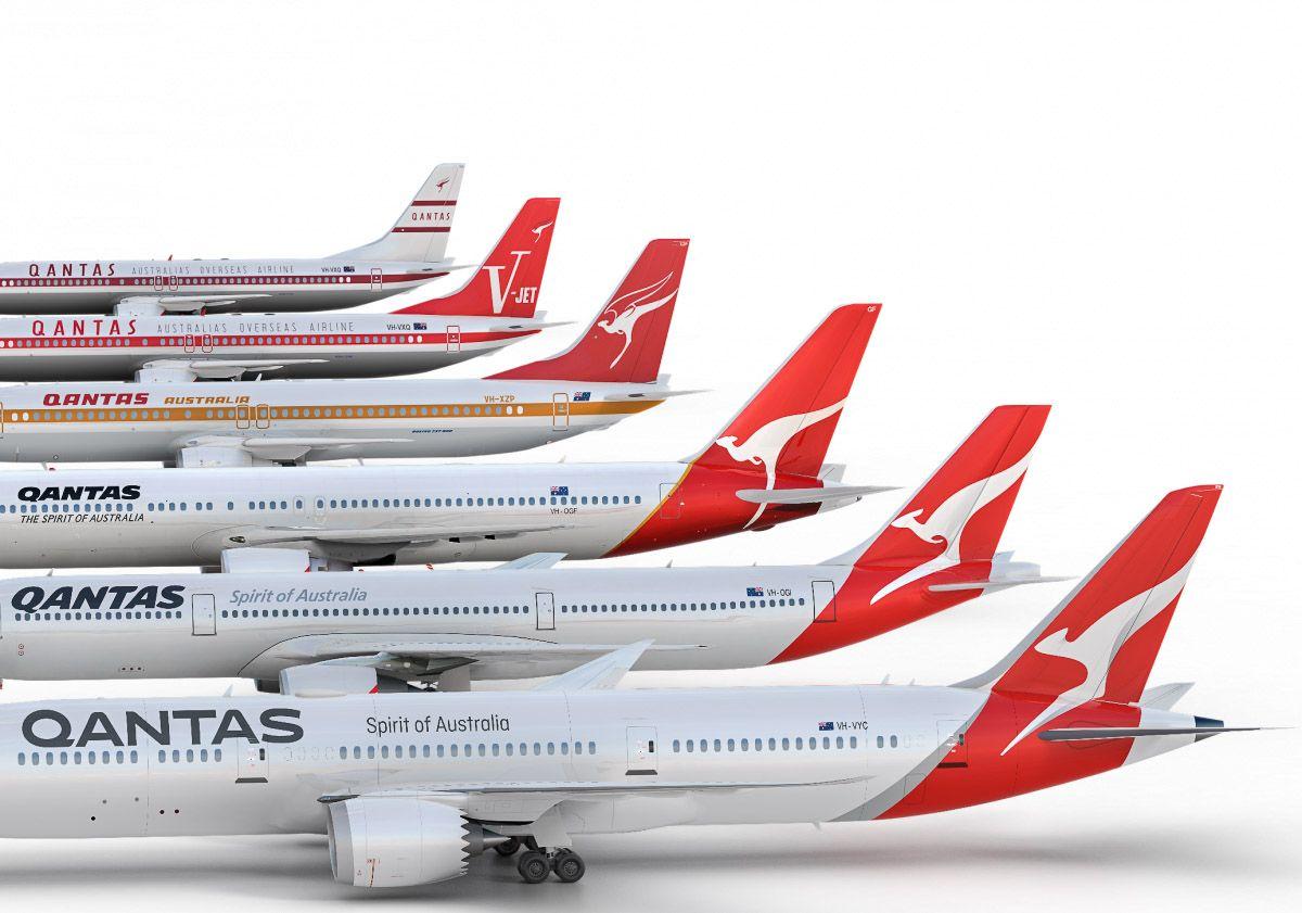 Dreamliner Logo - Qantas unveils their new tail logo and Dreamliner specs - Economy ...
