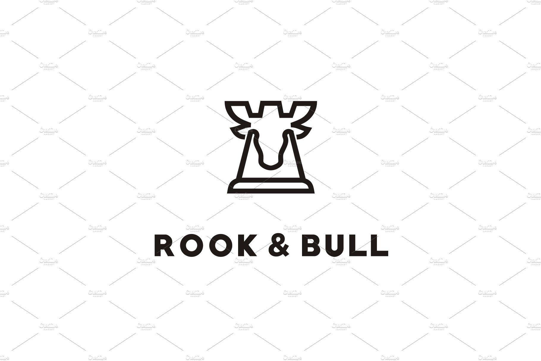 Rook Logo - Bull and rook / fortress logo design
