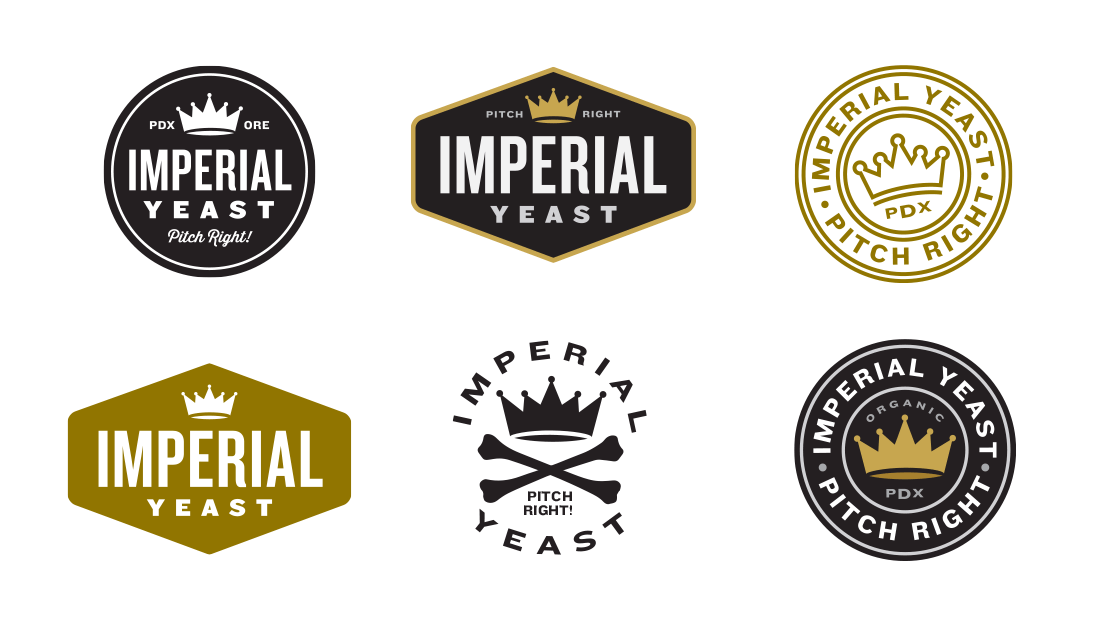Badge Logo - Imperial Yeast Alternate Badge Logos. DBD. David Bailey Design