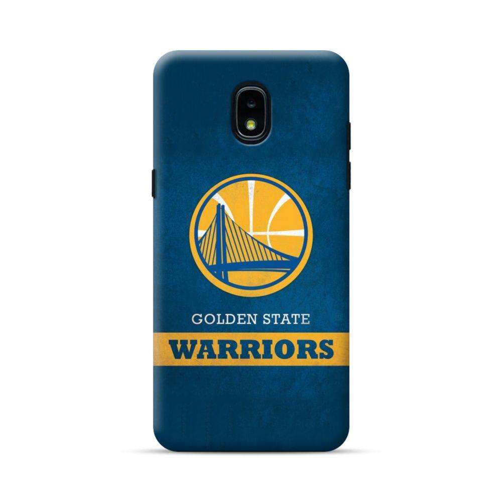 J3 Logo - Golden State Warriors Team Logo Grunge Samsung Galaxy J3 2018 Case