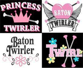 Majorette Logo - Baton Twirler Majorette maching band Twirling Logo Sayings ...