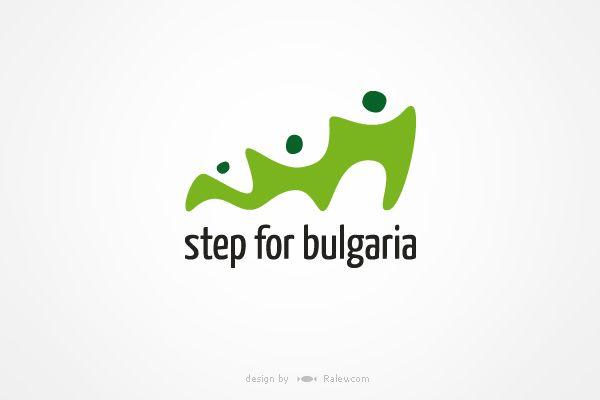 Step Logo - Foundation Logo Design for Bulgaria. Ralev.com Brand Design