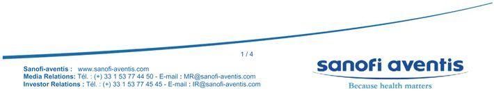 Sanofi-Aventis Logo - Press Release
