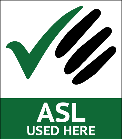 ASL Logo - ASL Used Here Badge