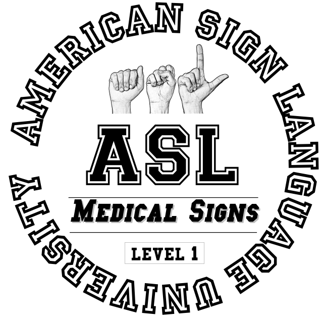 ASL Logo - ASL Sign Language Medical Signing Logo