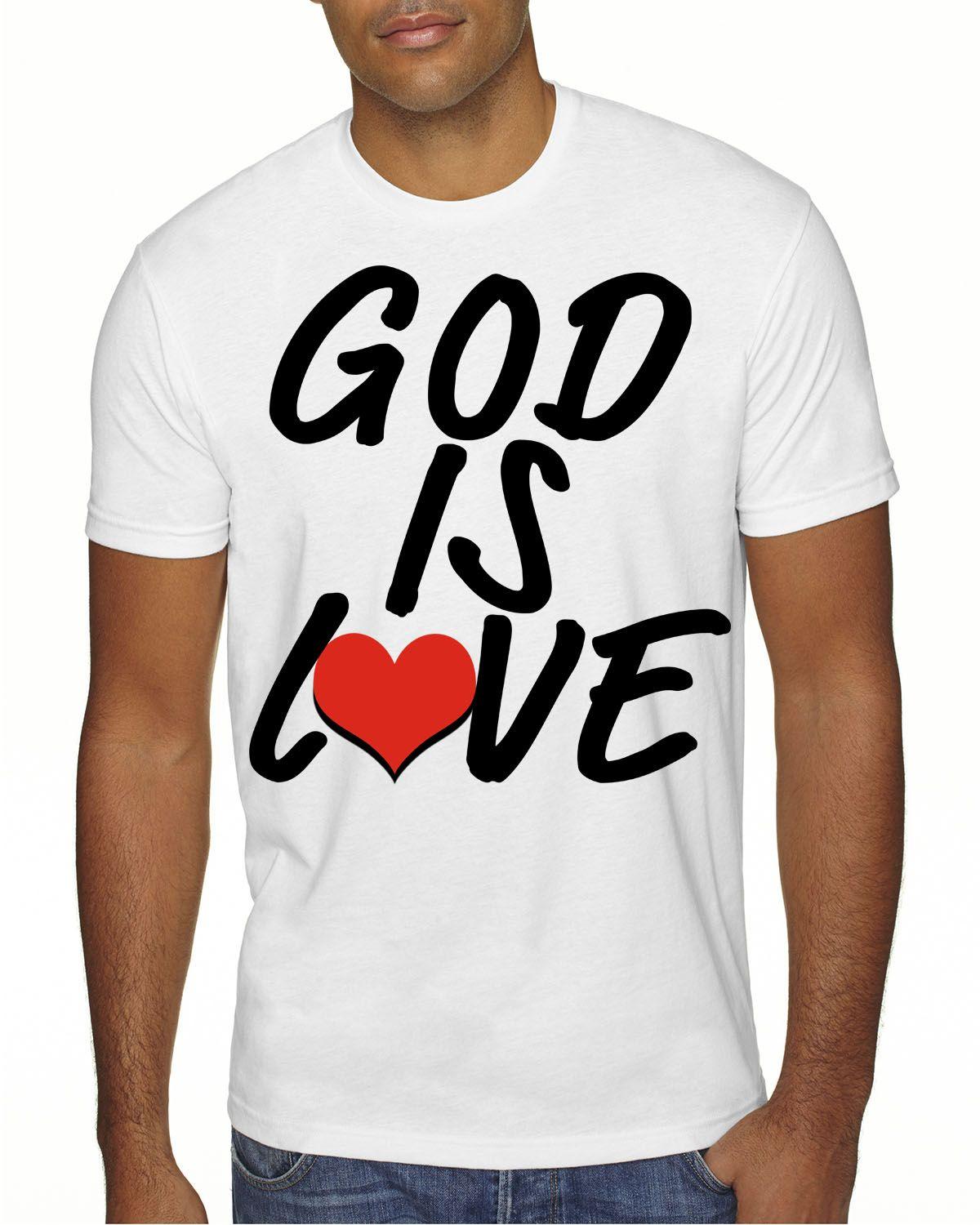 Tee Logo - God Is Love Logo Men White Tee