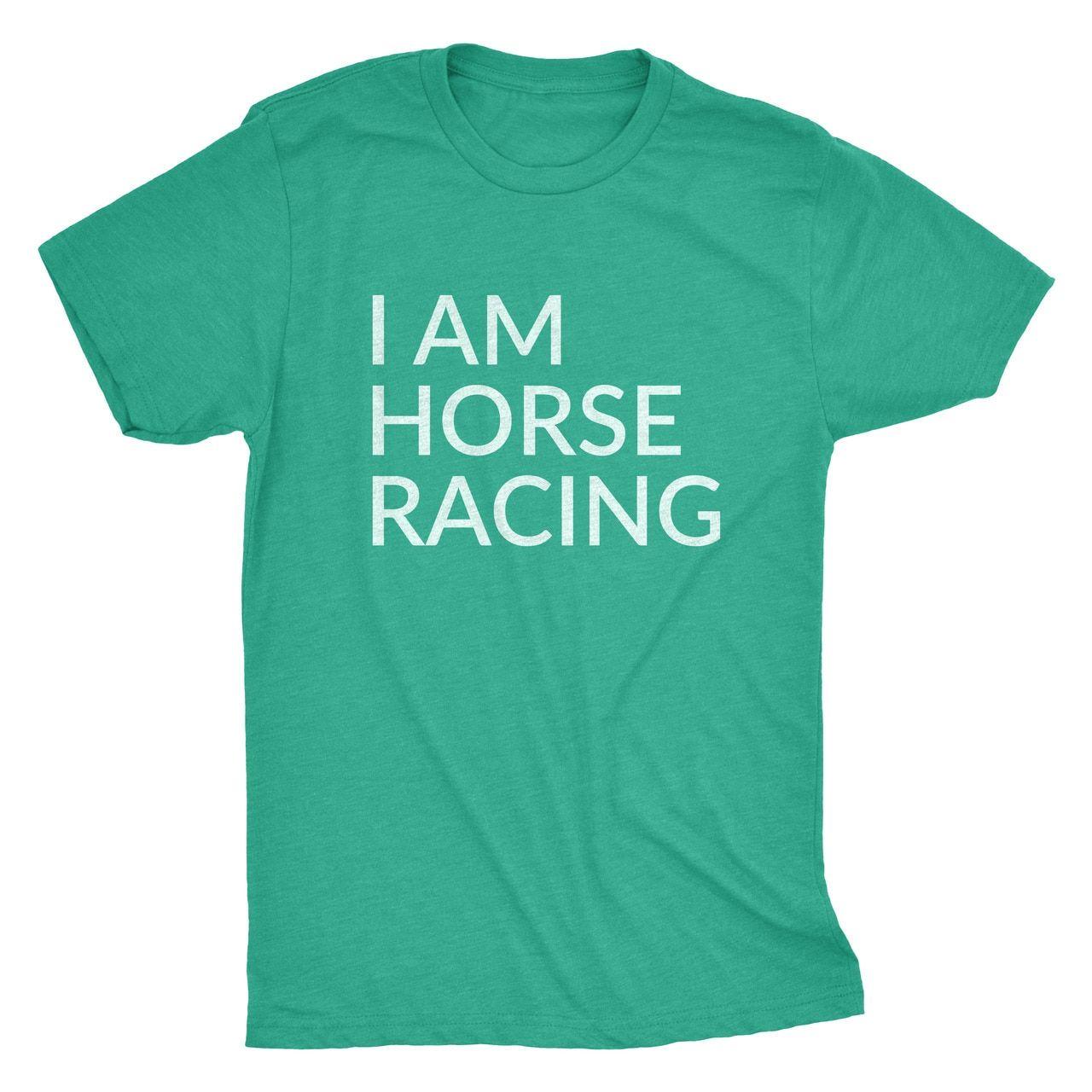 Tee Logo - I AM HORSE RACING TEE GREEN