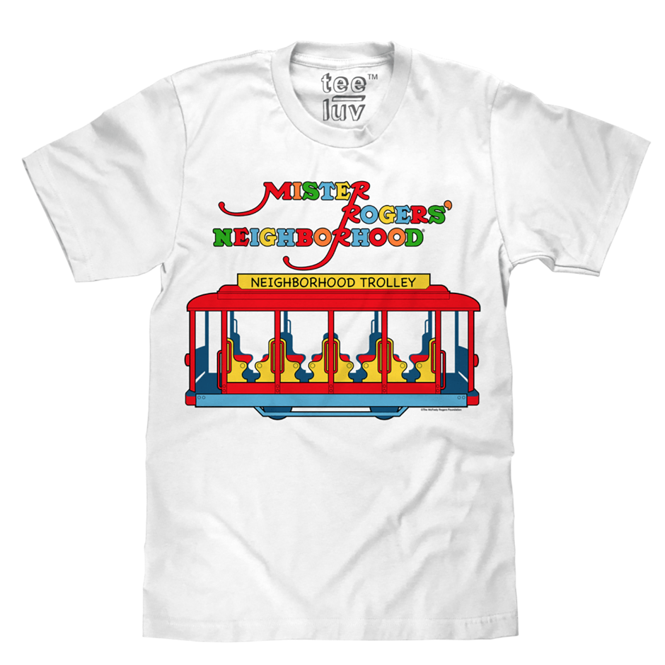 Tee Logo - Mister Rogers Neighborhood Trolley Logo Tee