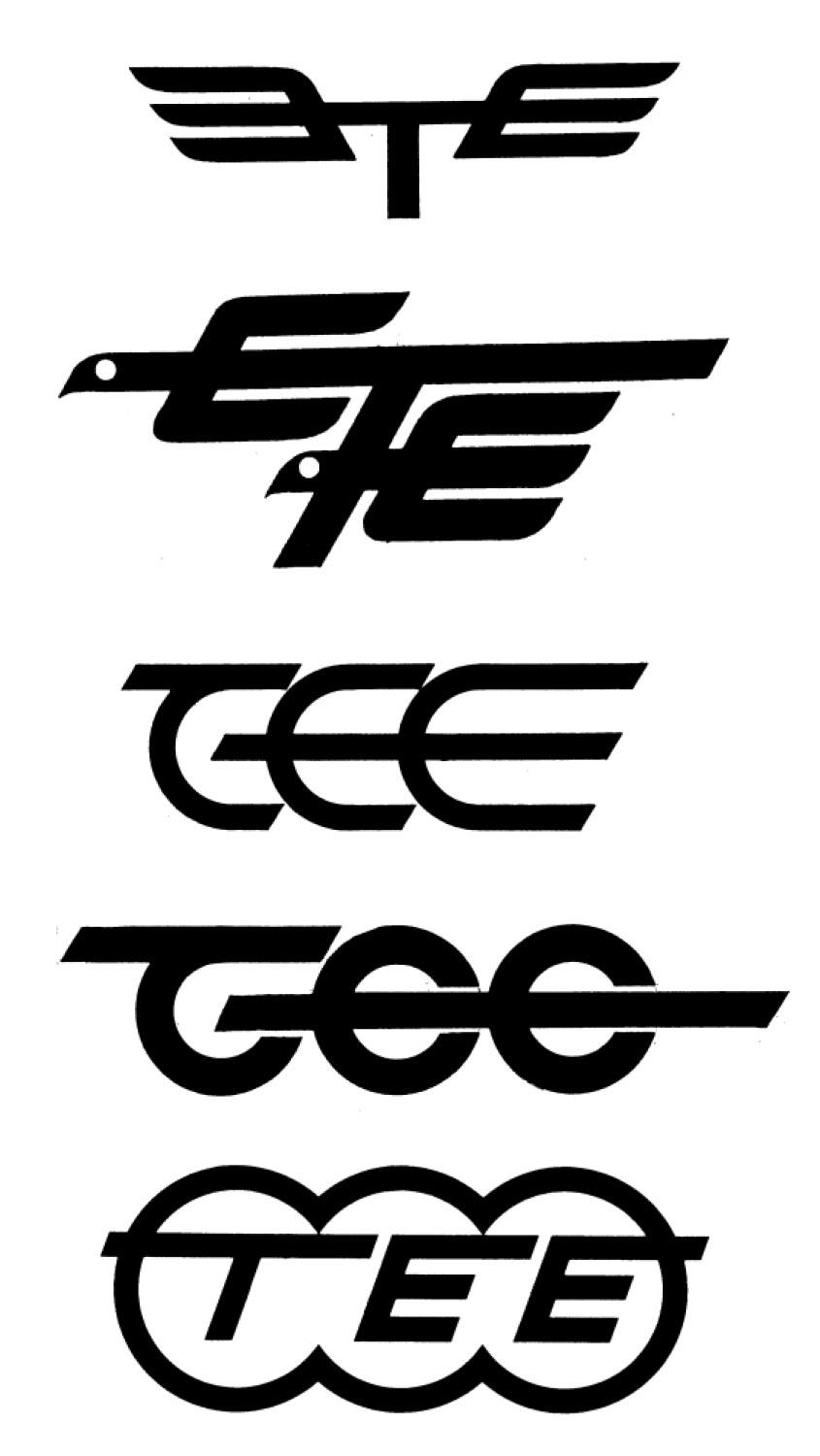 Tee Logo - TEE Design, railcars on Trans Europ Express posters | retours