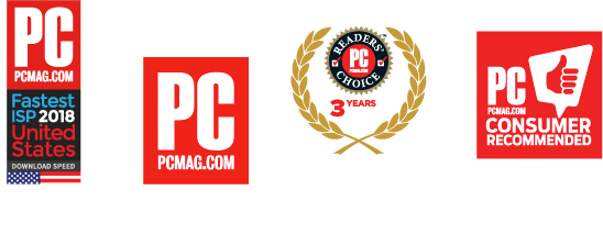 PCMag Logo - RCN Wins PC Magazine Readers' Choice Award