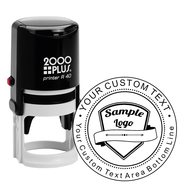 Stamps Logo - Custom Rubber Logo Stamp - Double Lines
