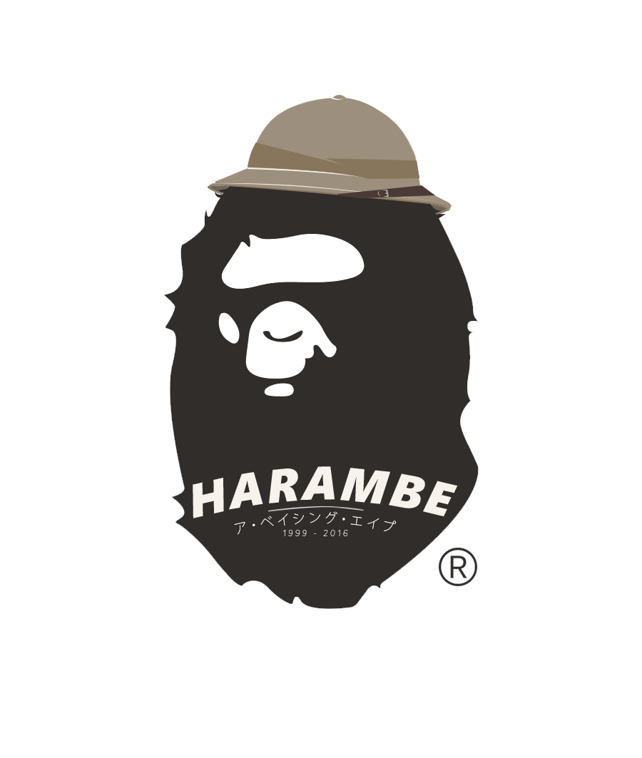 Bathing Ape Logo - Harambe 