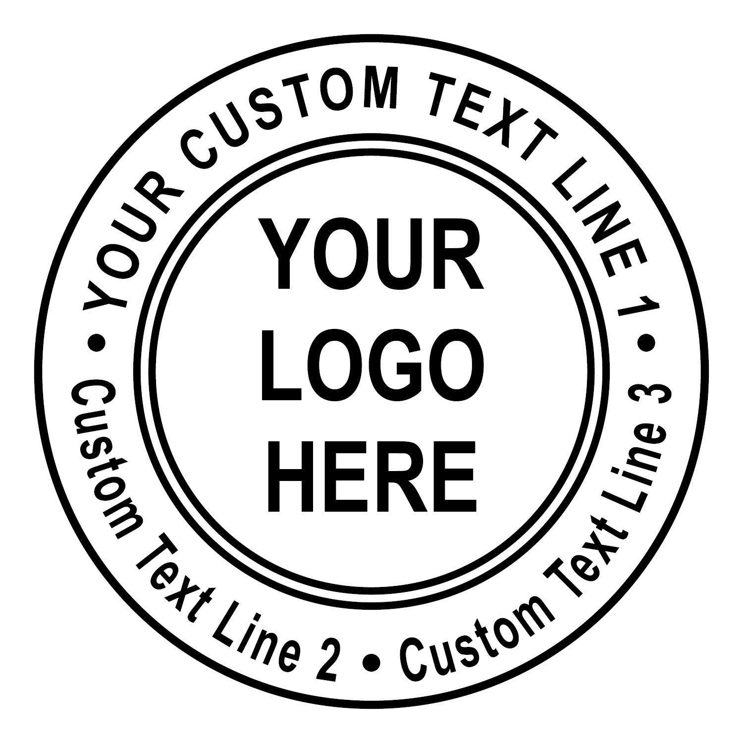 Stamps Logo - Amazon.com : Custom Logo Double Round Border Stamp - 3 Lines of Text ...