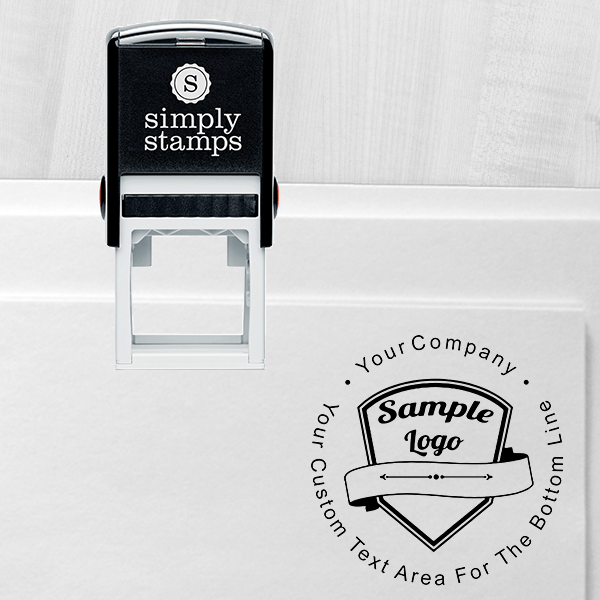 Stamps Logo - Custom Rubber Stamp - Round with Your Logo