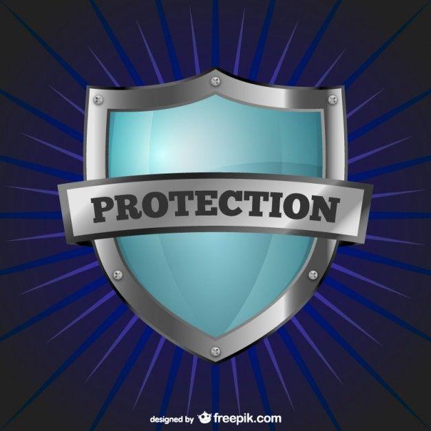 Protection Logo - Protection logo with shield Vector