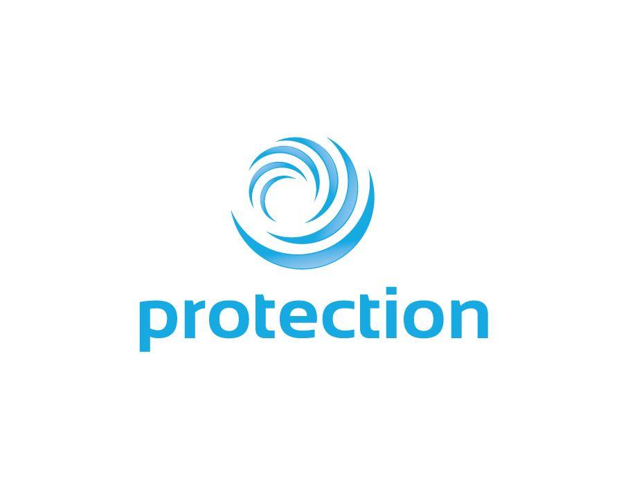 Protection Logo - Protection Logo - Abstract Semi Circular Design with Text ...