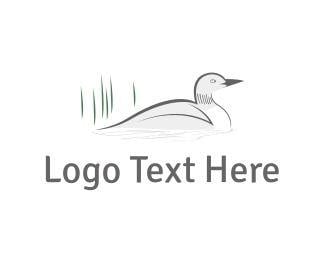 Waterfowl Logo - White Duck Logo