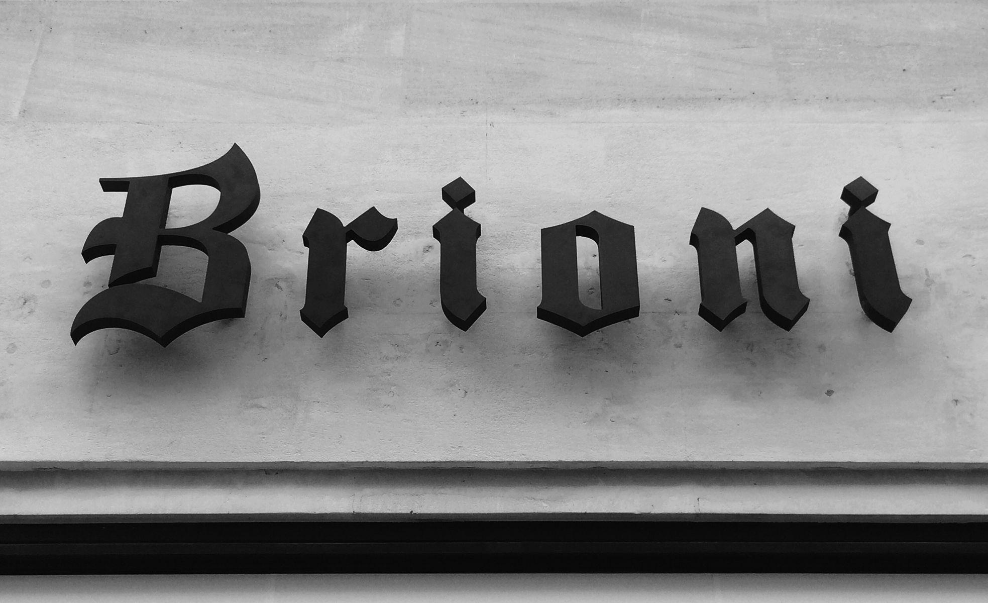 Brioni Logo - Brioni | Paris One | Machine17