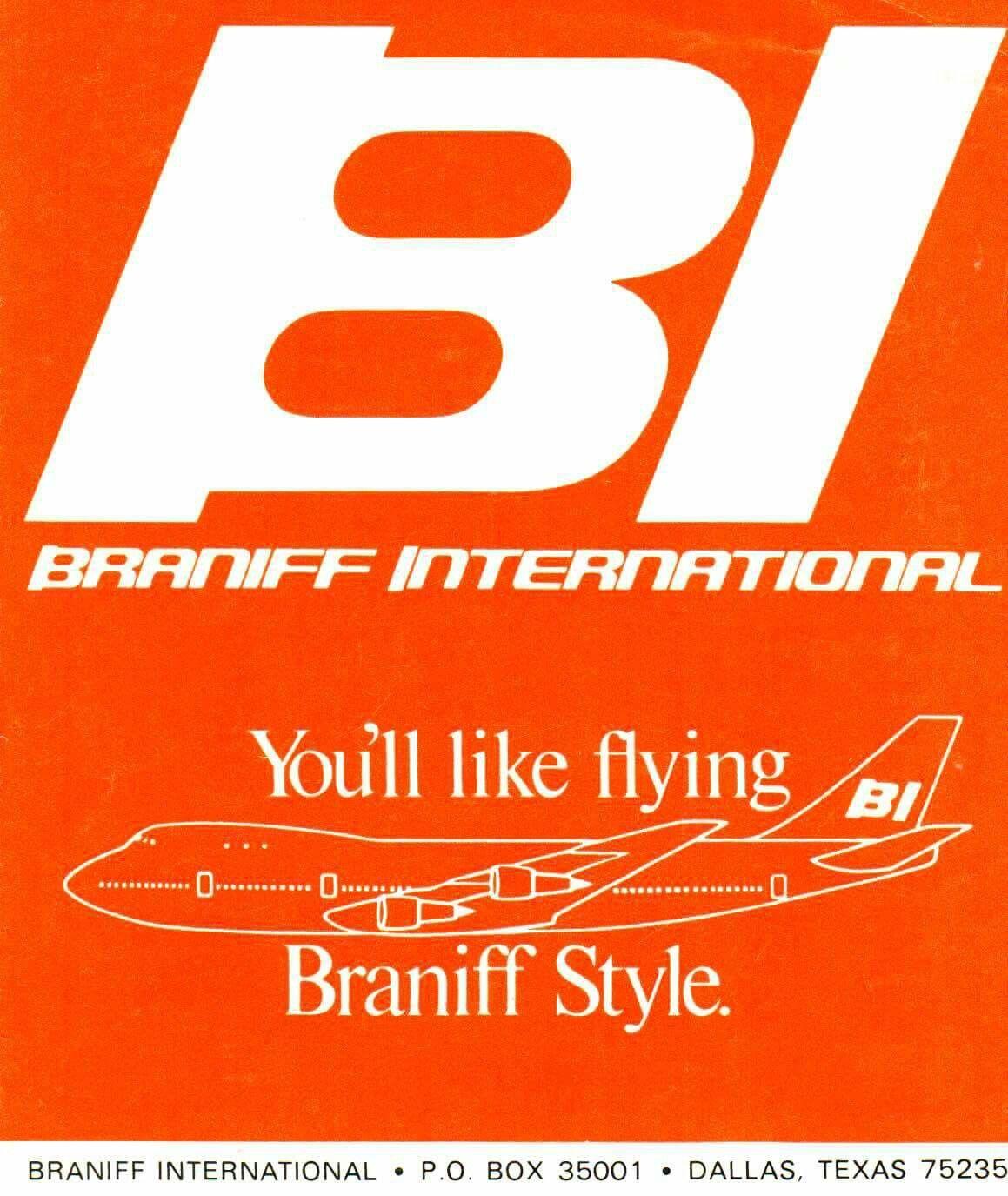 Braniff Logo - Braniff International advert 1977. Braniff International > gets you