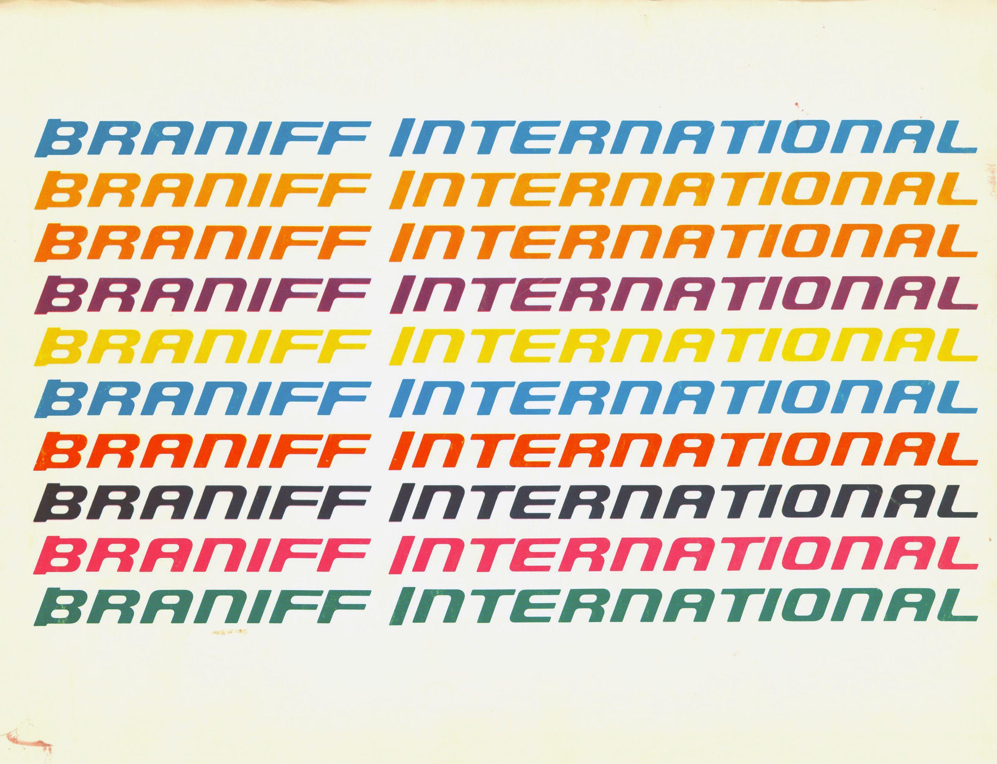 Braniff Logo - Braniff – On Board With Design