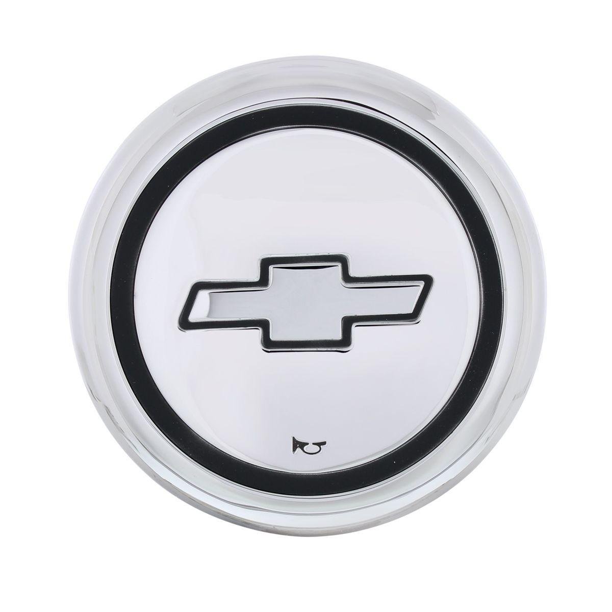 Bowtie Logo - Chrome Horn Button Cap With Bowtie Logo For 1967-72 Chevy Truck