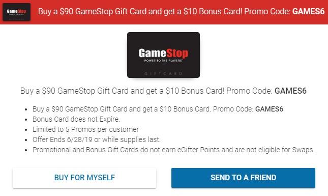 eGifter Logo - EXPIRED) eGifter: Buy $90 GameStop Gift Card & Get $10 GameStop Gift ...