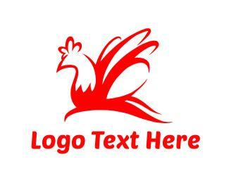 Poultry Logo - Red Chicken Logo