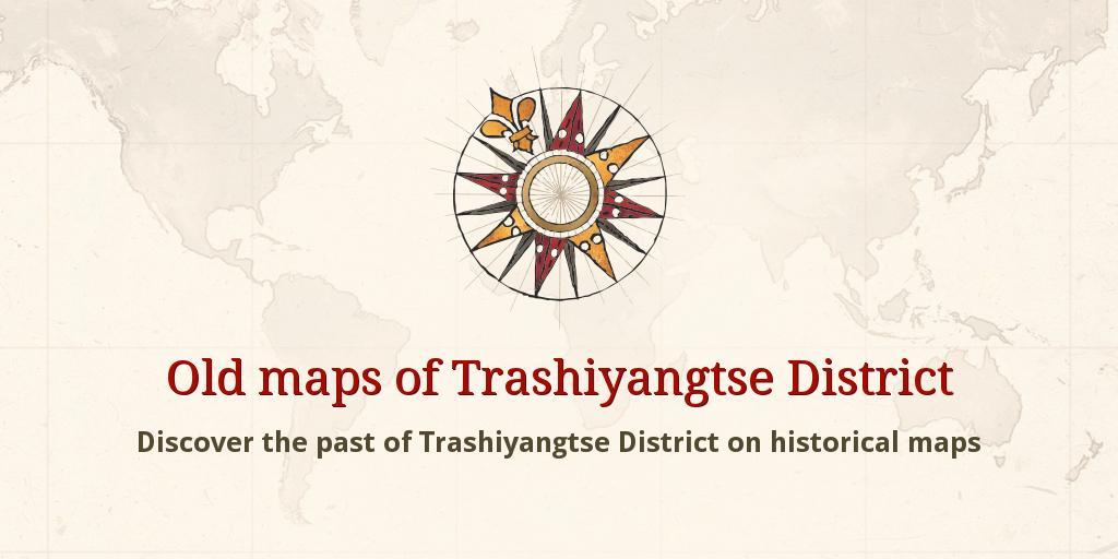 Yangtse Logo - Old maps of Tashi Yangtse