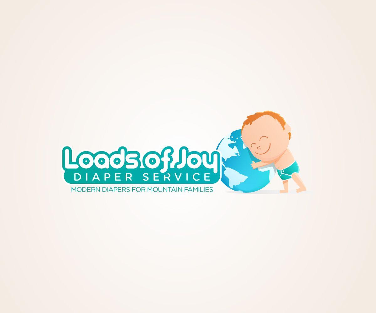 Diaper Logo - Modern, Elegant, Small Business Logo Design for 'Loads of Joy'