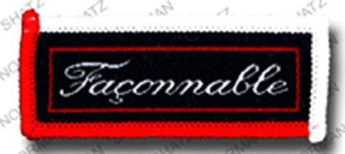 Faconnable Logo - Faconnable Logo Woven Patch (300 015). Norman Shatz Co. USA