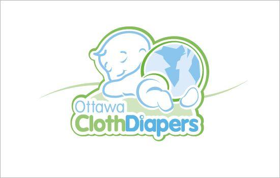 Diaper Logo - Ottawa Cloth Diapers Logo - Baytek - Ottawa Web Design & Branding