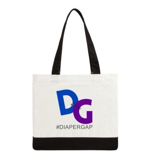 Diaper Logo - DiaperGap Tote Bag, Grocery, Fashion Diaper Gap Logo Bag