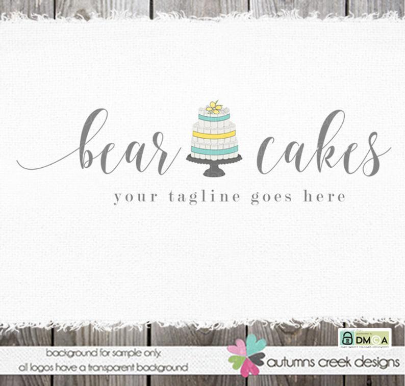 Diaper Logo - Diaper Cake Logo Diaper Logo Premade logo Designs Premade Logos Cakes Logos Diaper Logos Hand Drawn Logos Shop Logo Diaper Cake Designs