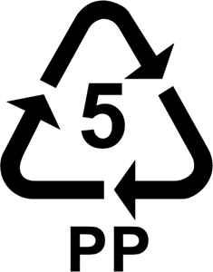 Polypropylene Logo - ECOLOGY SYMBOL FOR PP 5 Logo Vector (.EPS) Free Download