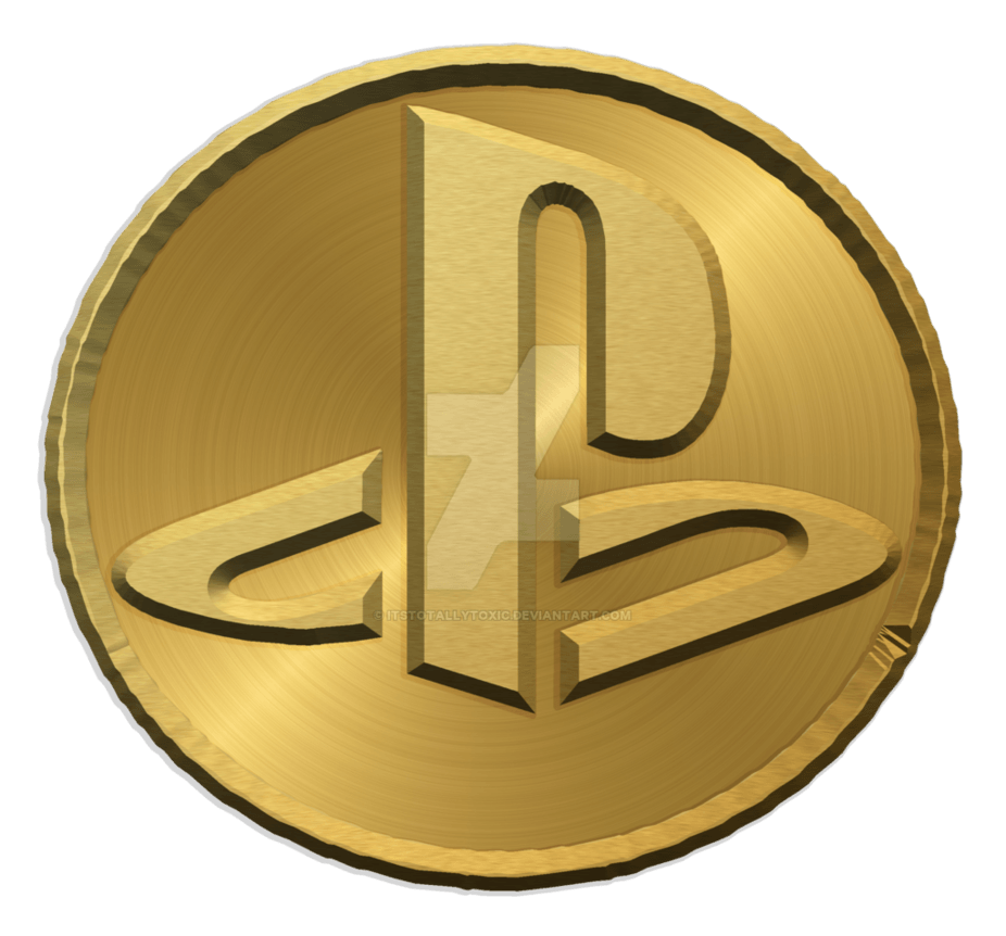 PlayStation Logo - Custom Playstation Logo - wip 01 - Gold Coin Edit. by ...