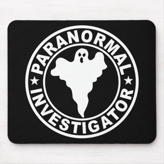 Investigator Logo - Paranormal Investigator Logo Ghost Hunting Mouse Pad