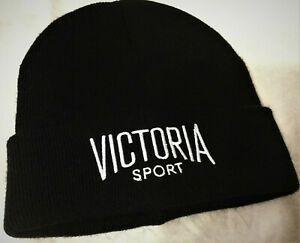 VSX Logo - Details about Victoria’s Secret SPORT VSX LOGO Beanie BLACK Knit Hat * NWT *