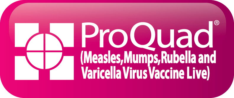Vaccine Logo - ProQuad® Measles, Mumps, Rubella and Varicella Virus Vaccine Live