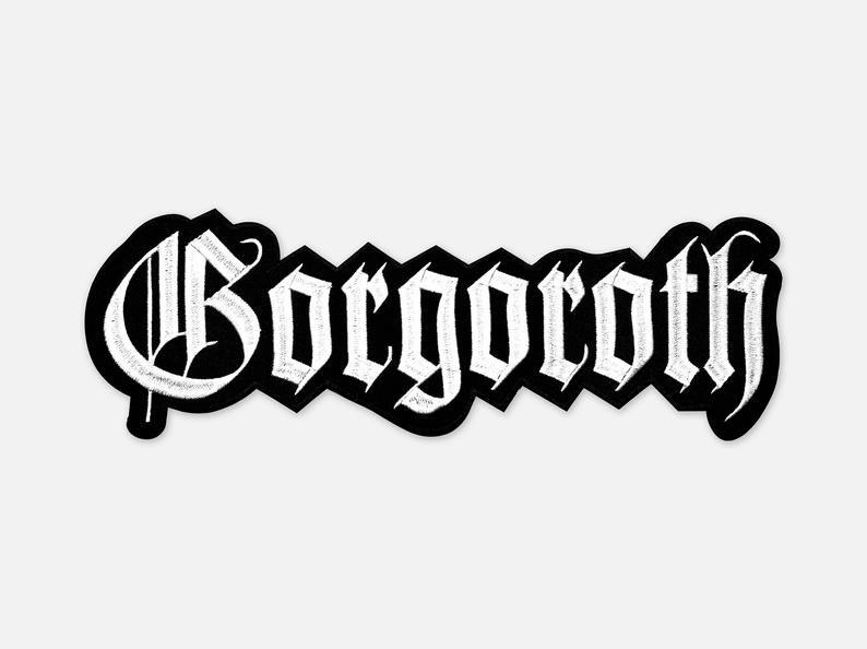 Gorgoroth Logo - Gorgoroth logo embroidered backpatch Black Metal band