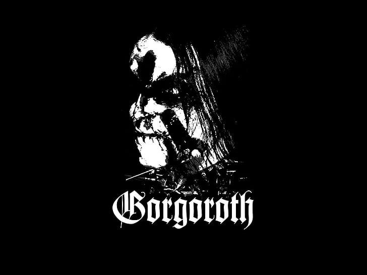 Gorgoroth Logo - HD wallpaper: black metal, Gorgoroth, typography, black background ...