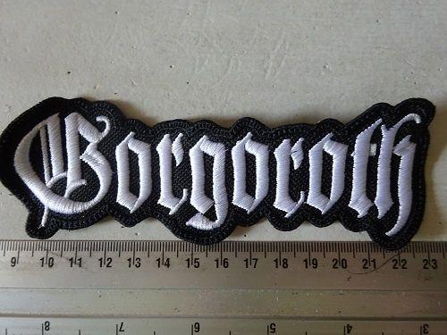 Gorgoroth Logo - GORGOROTH - WHITE LOGO ( SHAPED ) | Patches | Riffs Merchandise