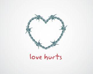 Hurt Logo - love hurts Designed