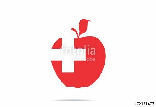Hurt Logo - apple, hurt, healthy, logo, abstract, symbol, red cross